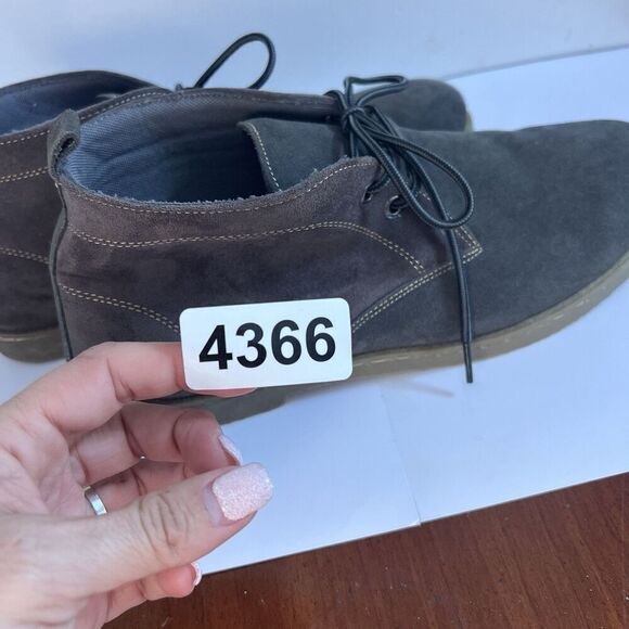 Atlas For Men Gray Suede Leather Chukka Ankle Boots EU 46 US 12 Classic Preppy main image 4